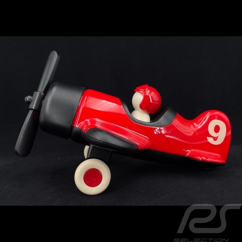 Vintage Flugzeug Mimmo n°9 Rot Black Playforever PLMIM202 Vintage Flugzeug Mimmo n°9 Rot Black Playforever PLMIM202