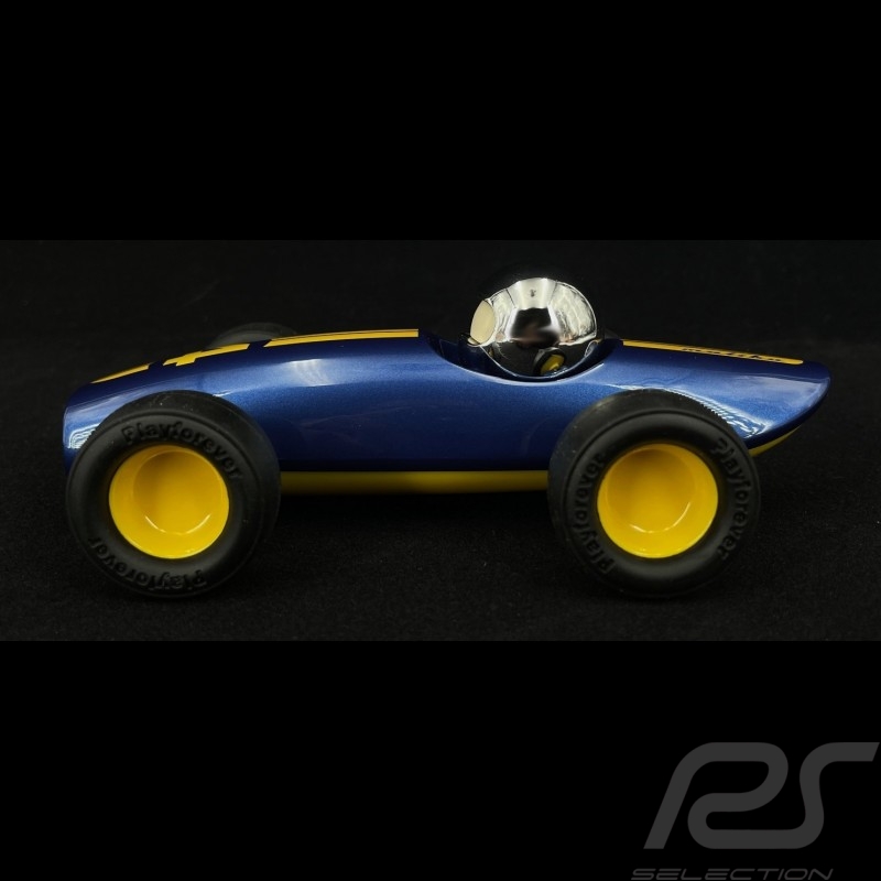 Vintage Racing Car Malibu n°4 Blue Yellow Playforever PLVERVM201