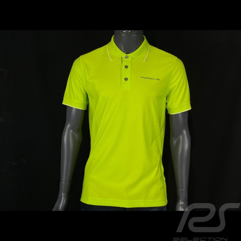 Porsche polo shirt Sport Collection Acid Green WAP544G - men