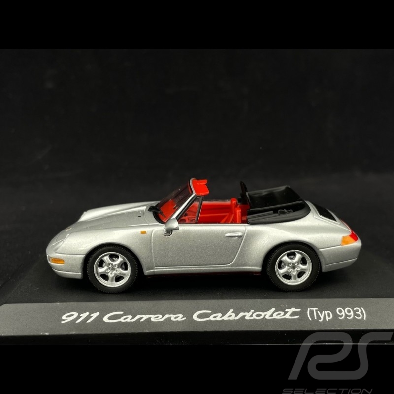 Porsche 911 Carrera Cabriolet typ 993 Silber 1/43 Minichamps WAP02003997