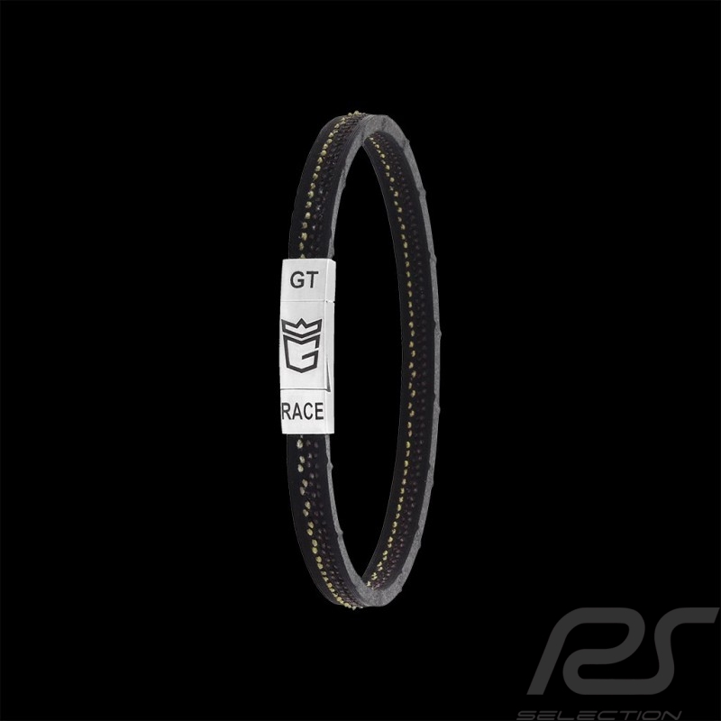 Armband MONGRIP Kyalami Rhodium-Silber-Finish GT-Reifenkordel Armband MONGRIP Kyalami Rhodium-Silber-Finish GT-Reifenkordel