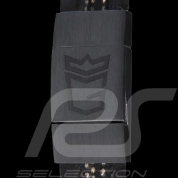 Bracelet MONGRIP Sebring Argent silver silber schwarz black Noir Mat rhodié Cordon en pneu GT
