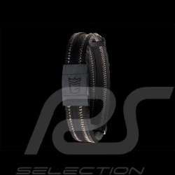 Bracelet MONGRIP Daytona matte black Rhodium silver finish GT-Tire Cord