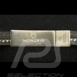 Armband MONGRIP Kyalami Rhodium-Silber-Mattschwarz-Finish GT-Reifenkordel