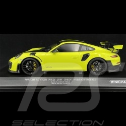 Porsche 911 GT2 RS Type 991 Weissach Package Acid Green 1/18 Minichamps 155068300