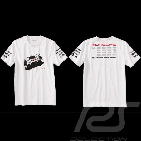 T-shirt Porsche 919 Le Mans 2015 weiß Porsche WAP796G - Herren