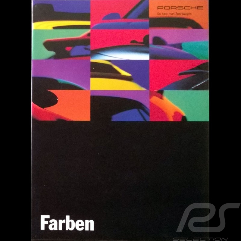 Brochure Porsche Nuancier Farben 8/93 en allemand WVK12741094