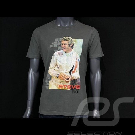 Steve McQueen T-shirt STEVE grau Hero Seven - Herren