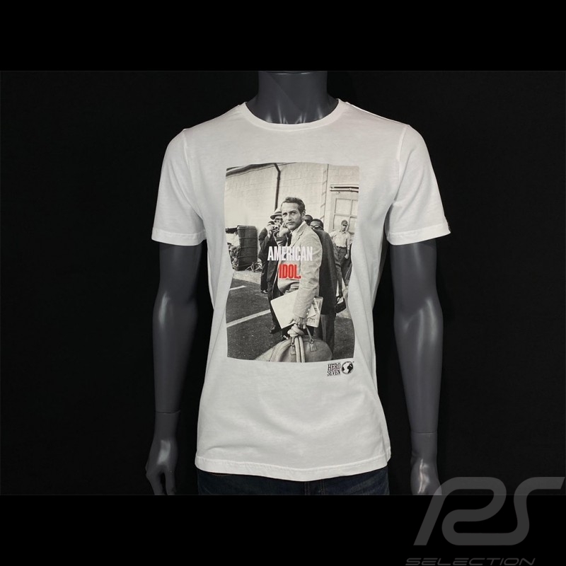 Paul Newman T-shirt American Idol Weiß Hero Seven - Herren