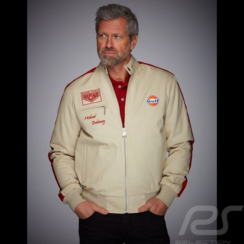 Gulf Jacke Michael Delaney / Steve McQueen Le Mans Baumwolle﻿ Beige - Herren