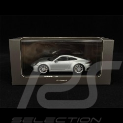 Porsche 911 type 991 Carrera 4 GTS argent silver silber rhodium métallique 1/43 Schuco WAP0201020F