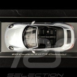 Porsche 991 Carrera 4 GTS Cabriolet silver 1/43 Schuco WAP0201030F