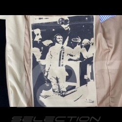 Veste Gulf Michael Delaney / Steve McQueen Le Mans Coton Beige Jacket Jacke homme men herren