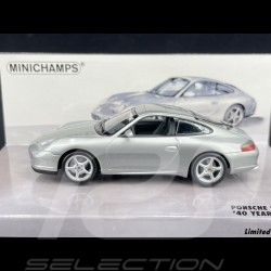 Porsche 911 type 996 " 40 ans Anniversaire " 2003 gris 1/43 Minichamps 436061070