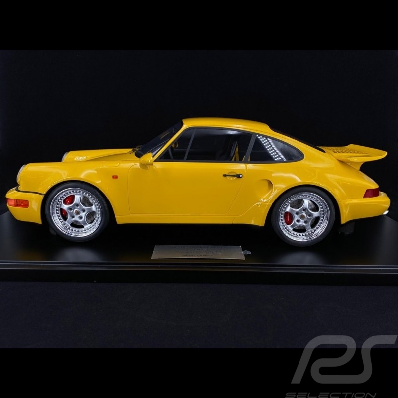 Porsche 911 Turbo S Type 964 1992 Jaune vitesse /  Lightweight 1/8 Minichamps 800669000 Speed yellow Speed Gelb