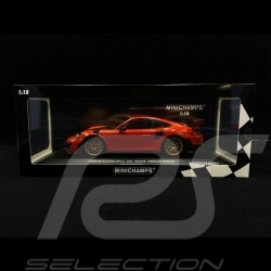 Porsche 911 GT2 RS type 991 2018 lava orange Pack Weissach 1/18 Minichamps 155068305