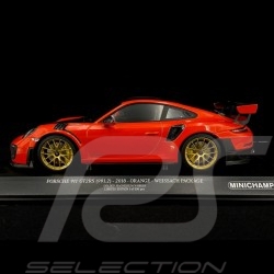 Porsche 911 GT2 RS type 991 2018 lava orange Pack Weissach 1/18 Minichamps 155068305