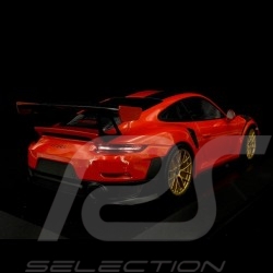 Porsche 911 GT2 RS type 991 2018 lavaorange Pack Weissach 1/18 Minichamps 155068305