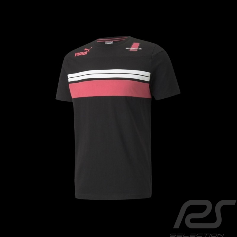 T-shirt Porsche Targa Puma Schwarz / Rosa / Weiß - homme 532856-01