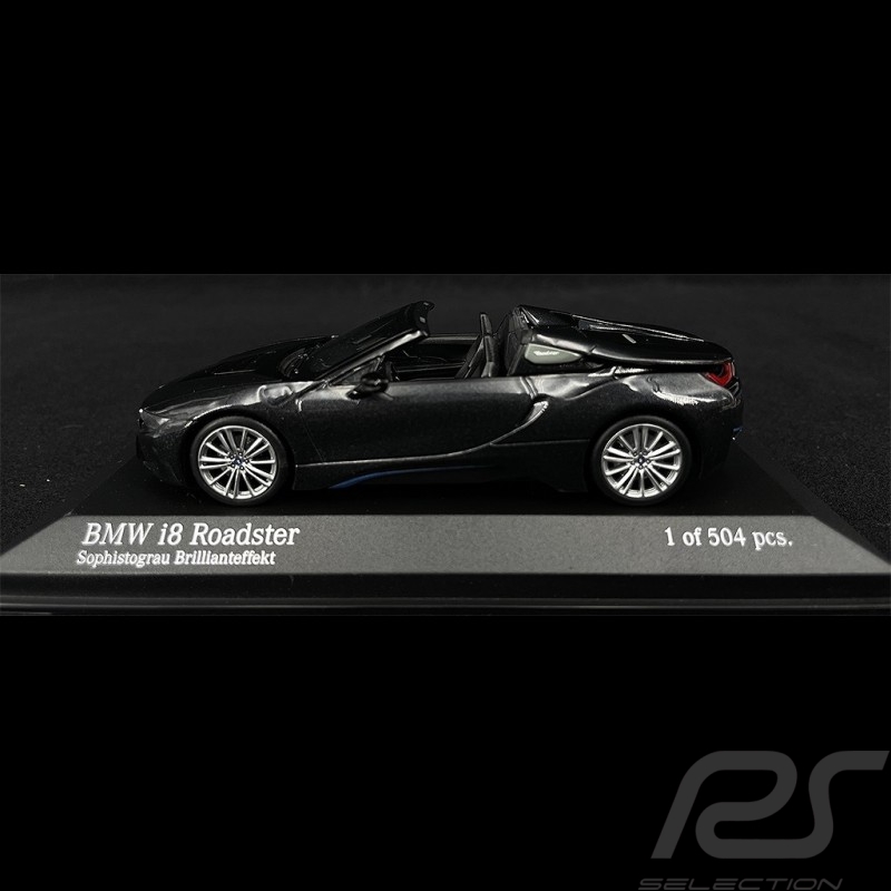 BMW i8 Roadster 2018 Sophistograu Metallic 1/43 Minichamps 410027030 BMW i8 Roadster 2018 Sophistograu Metallic 1/43 Minichamps 410027030