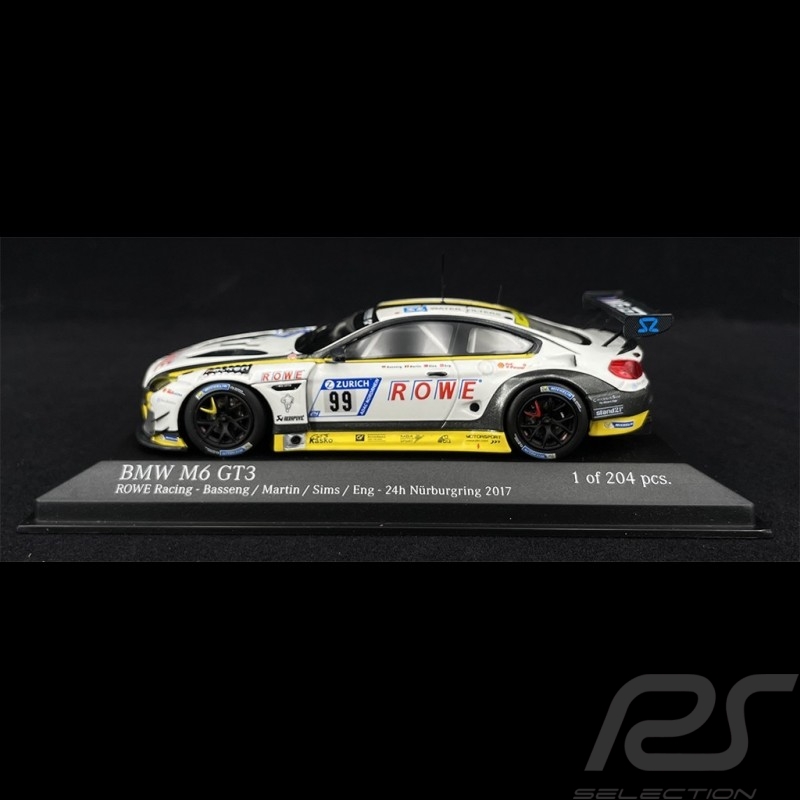BMW M6 GT3 n° 99 ROWE Racing 24h Nürburgring 2017 1/43 Minichamps 437172699 BMW M6 GT3 n° 99 ROWE Racing 24h Nürburgring 2017 1/43 Minichamps 437172699