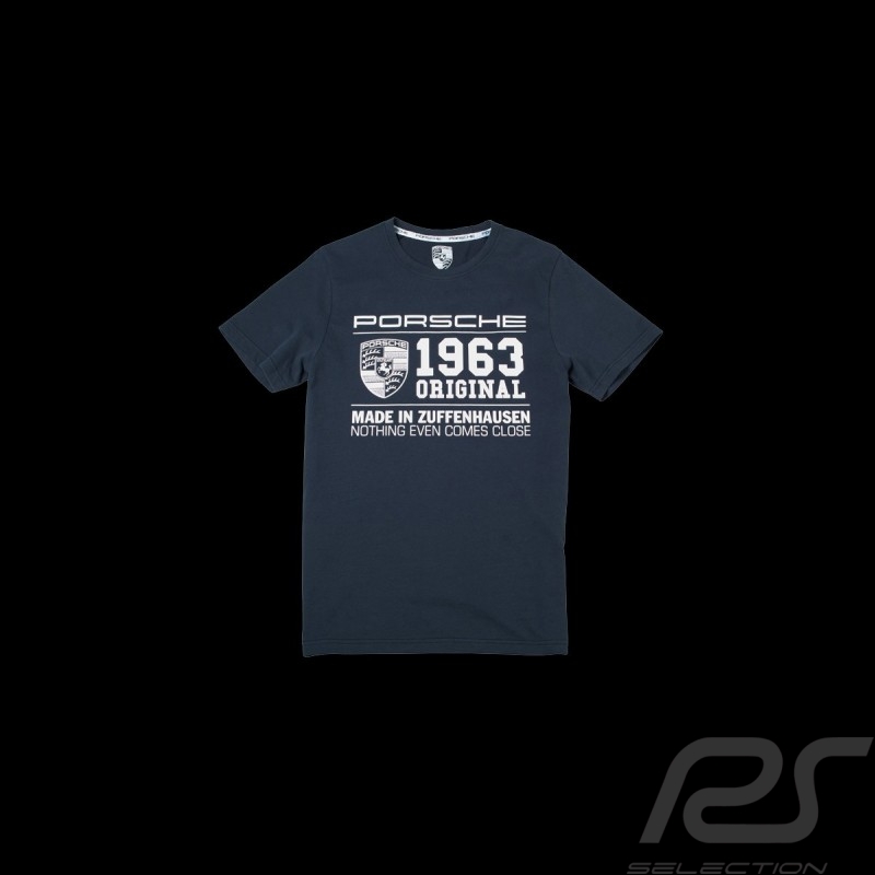 T-shirt Porsche Classic 1963 bleu foncé dark blue dunkelblau Porsche WAP662G - homme