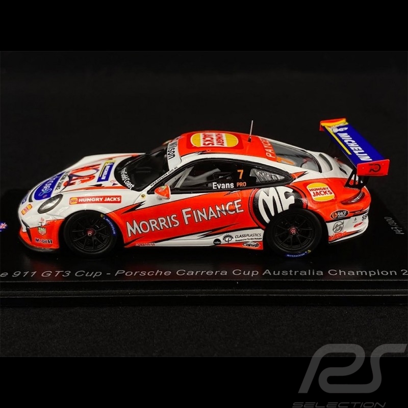 Porsche 911 Type 991 GT3 Cup n° 7 Vainqueur Carrera Cup Australia 2018 1/43 Spark AS032