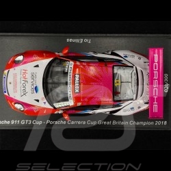 Porsche 911 Type 991 GT3 Cup Sieger Carrera Cup Great Britain 2018 1/43 Spark UK004