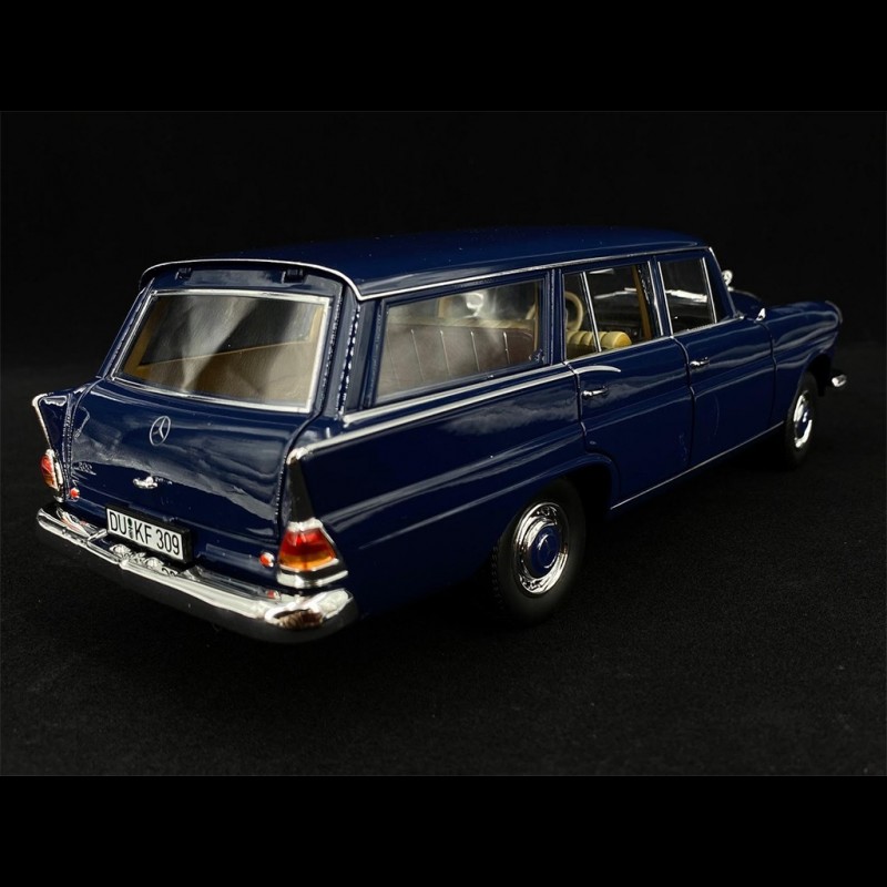 1966 Mercedes-Benz 200 Universal (W110) Azul Oscuro 1:18 Norev HQ 1