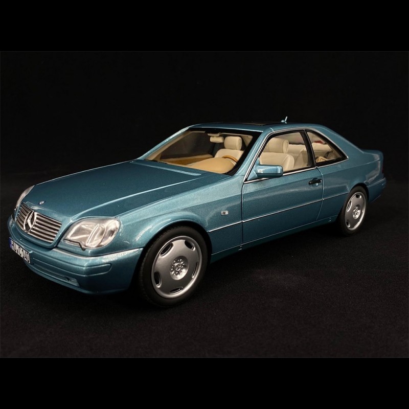 Mercedes - Benz CL 600 Coupe 1997 Metallic Blue 1/18 Norev 183448