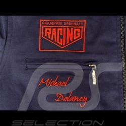 Gulf Jacke Michael Delaney / Steve McQueen Le Mans Baumwolle﻿ Dunkelblau - Herren