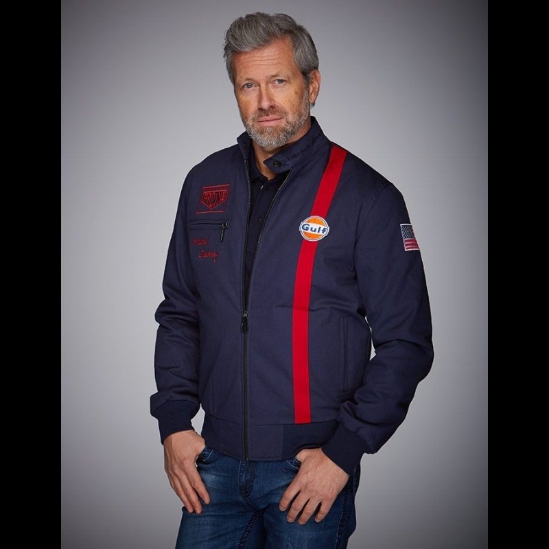 Michael Delaney Blouson Gulf Grand Prix Original Michael Delaney
