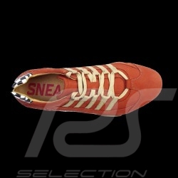 Chaussure shoes schuhe Sport sneaker / basket Style pilote orange - homme