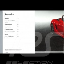 Brochure Porsche Boxster personnalisation au départ de l'usine 2013 WSL91401000530FR