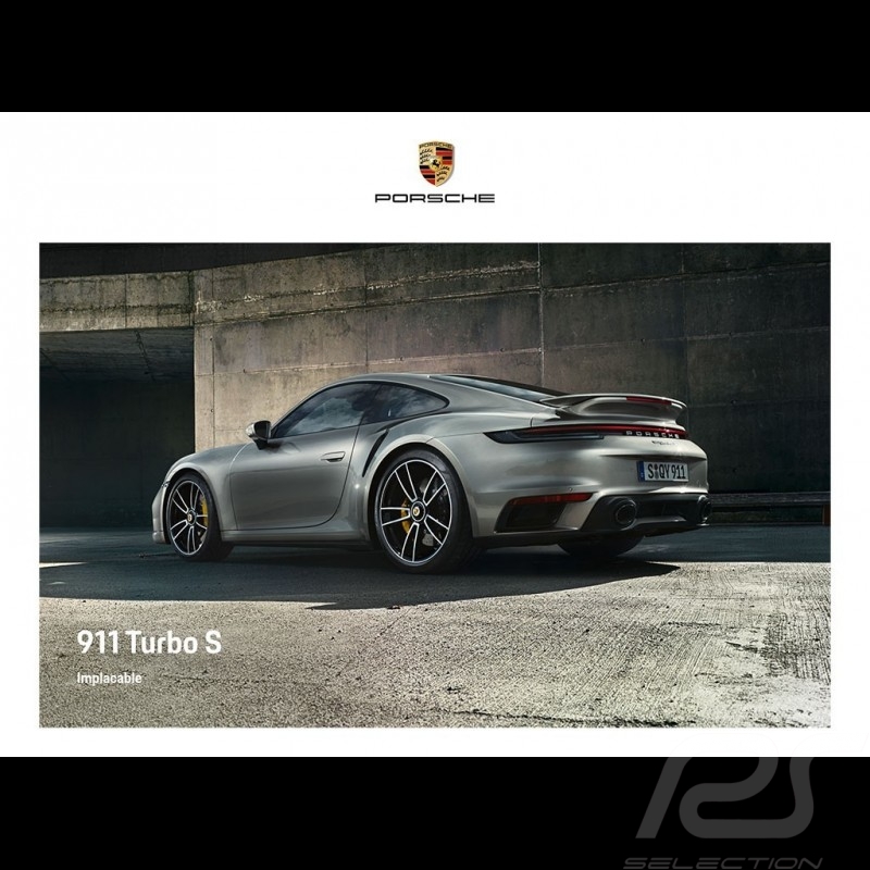 Porsche Broschüre 911 Turbo S Implacable 03/2020 in Französisch WSLK2001000130