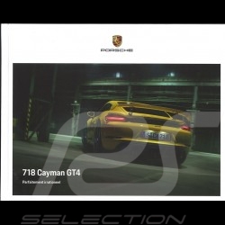Porsche Brochure 718 Cayman GT4 Parfaitement irrationnel 06/2019 in french WSLN2001000330