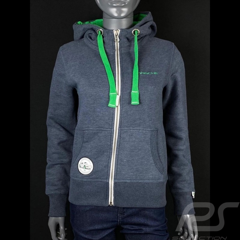 Porsche Jacke mit Kapuze Grau meliert WAP953G - Damen