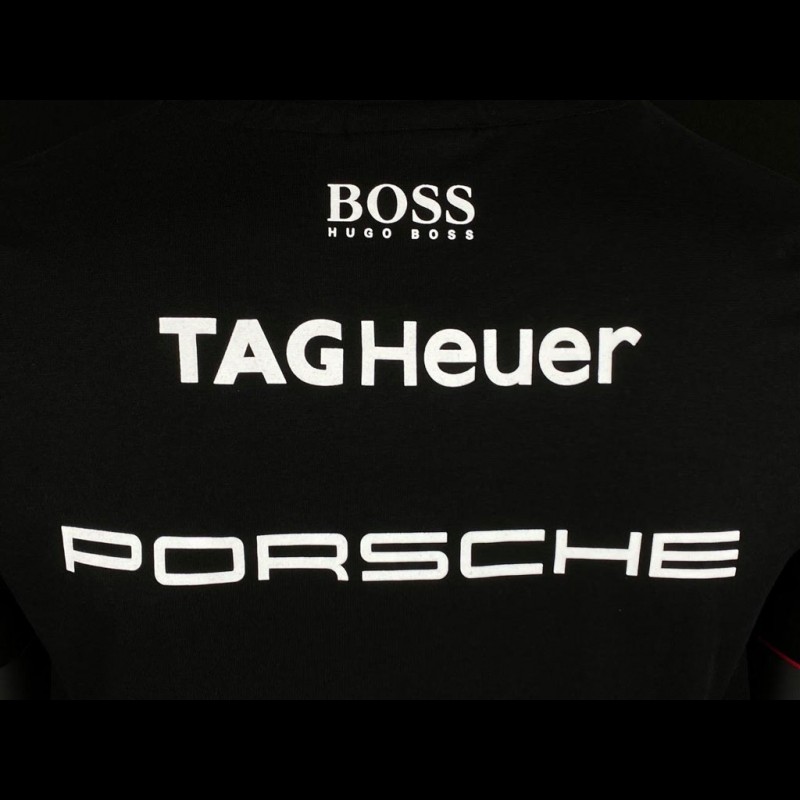 Porsche T shirt Motorsport 4 Hugo Boss Tag Heuer Black