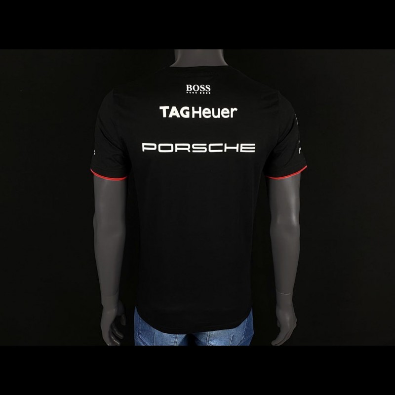 Porsche T shirt Motorsport 4 Hugo Boss Tag Heuer Black WAP128NFMS