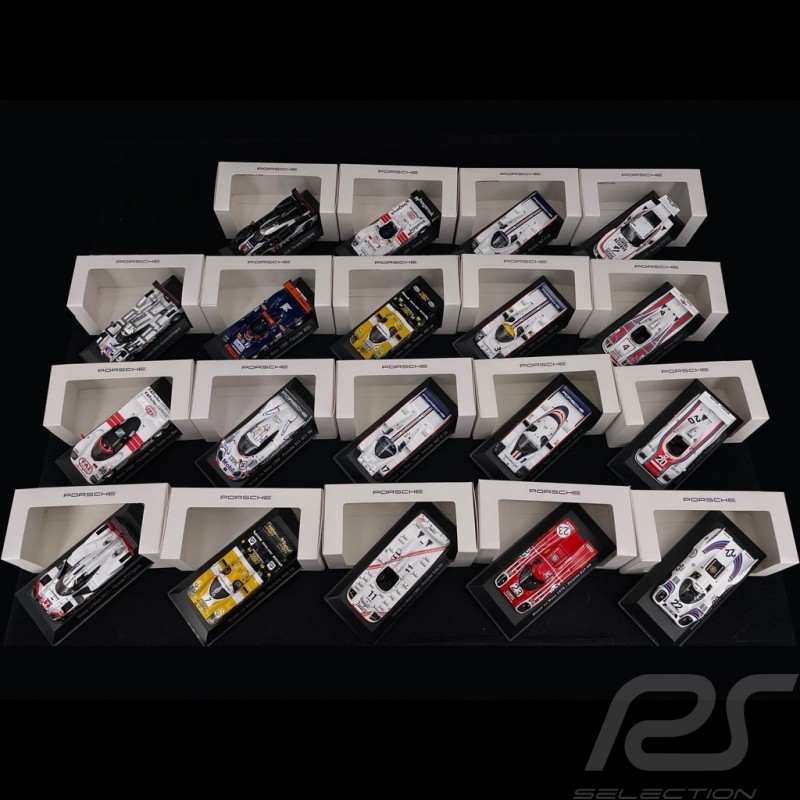 Set 19 miniatures Porsche 24h Le Mans 19 victoires 1/43 Spark