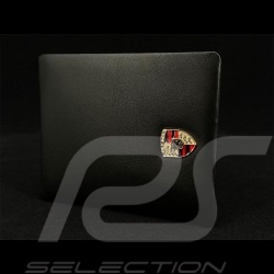 Porsche Wallet Coins holder Metal crest Black Leather WAP0300200NGBH