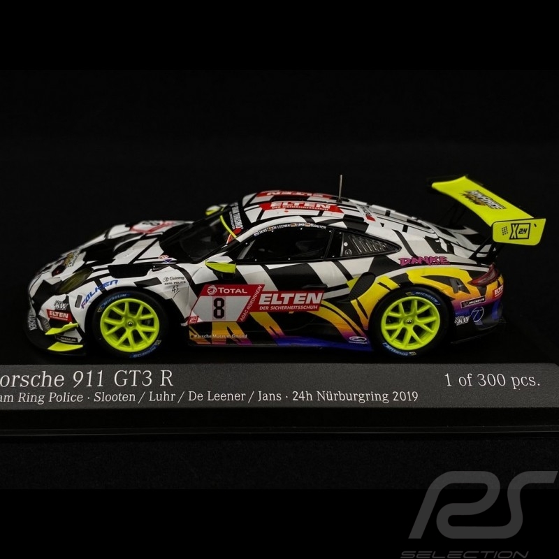 Porsche 911 GT3 R N°8 24h Nürburgring Team Ring Police 2019 1/43 Minichamps 413196088