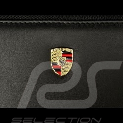 Porte-clés cuir blanc écusson métal gris 