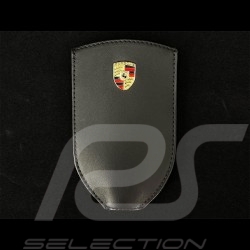 Porsche key pouch Metal crest Black leather WAP0300400NSLT