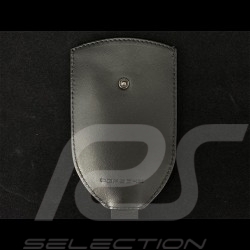 Etui Porte-clés pouch taschen Porsche Ecusson métal Cuir noir WAP0300400NSLT