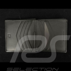 Porte-clés cuir blanc écusson métal gris 