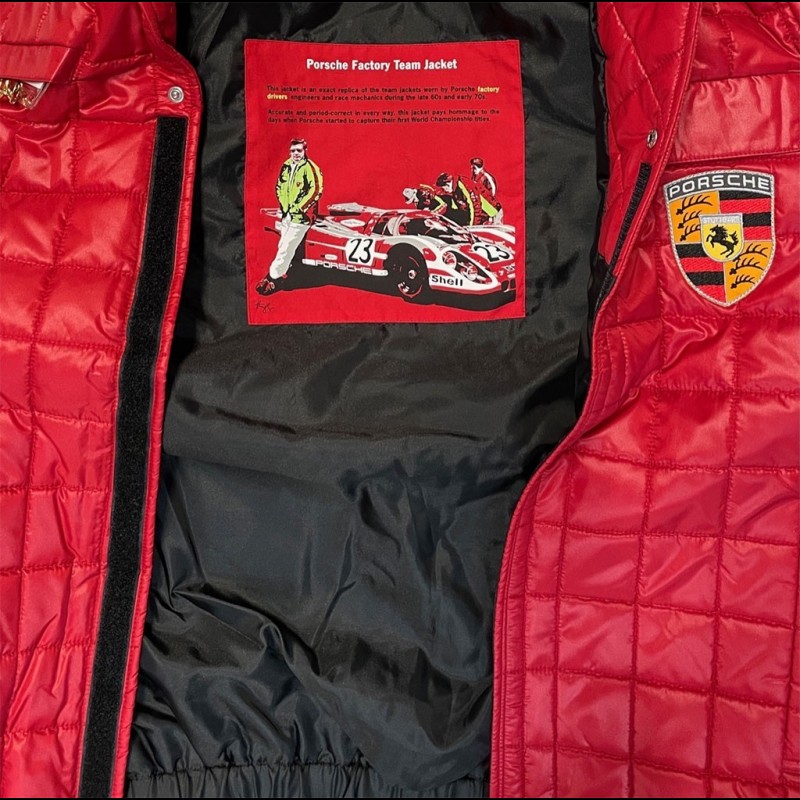 Porsche Förch Racing Team Jacket M 2014 Porsche Racing Team Jacket – Black Motorsport Zip-Up with Yellow Embro