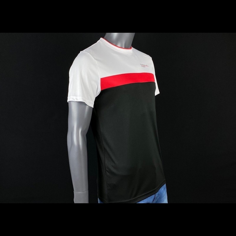 Porsche Tshirt Motorsport 4 Weiß / Schwarz / Rot Herren