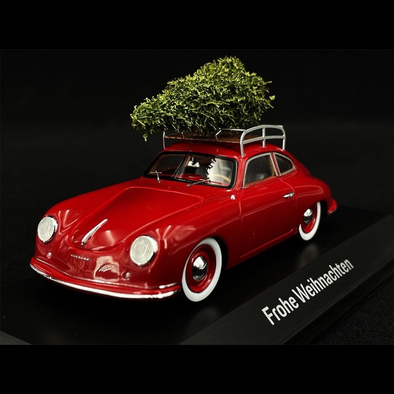 Porsche 356 PreA 1955 Red mit Tannenbaum 1/43 Spark MAP02010220