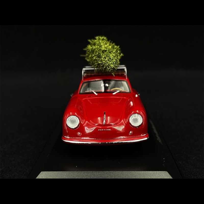 Porsche 356 PreA 1955 Red mit Tannenbaum 1/43 Spark MAP02010220